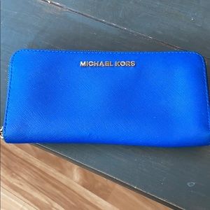 Michael Kors blue wallet
